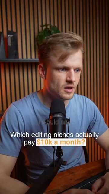 Reel about editing niches that pay